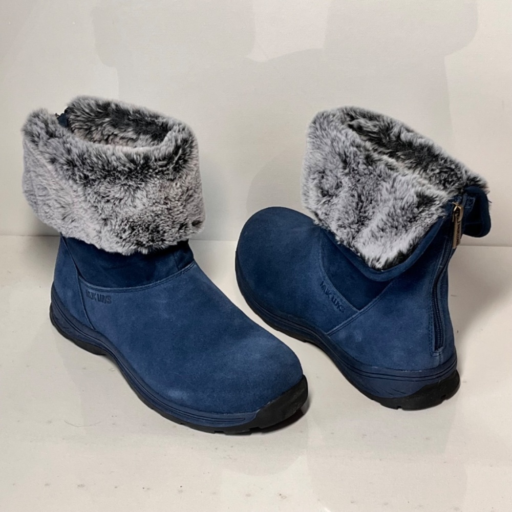 Muk Luks Ariel Water-Repellent Suede Winter Boots - Picture 2 of 6